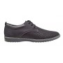 Pantofi barbati din piele naturala - Model Sport Casual Perforat Negru 128N